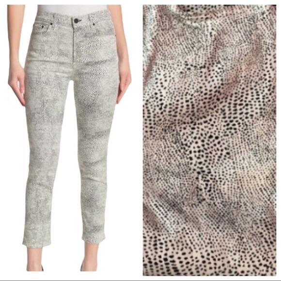 GRLFRND Reed High Rise Skinny Jeans Sz 25/26 NWT Animal Spotted Print USA - Picture 2 of 12